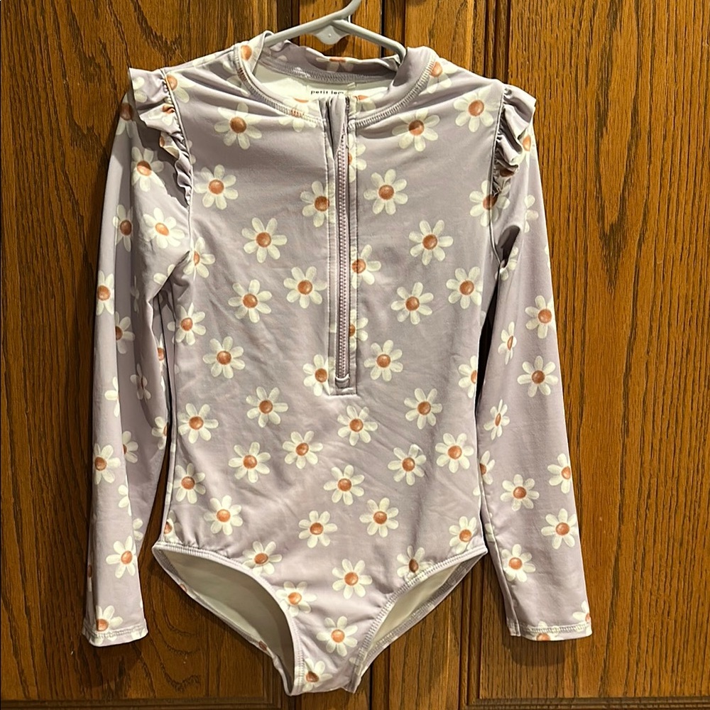 Petit Lem daisy flower one piece swimsuit